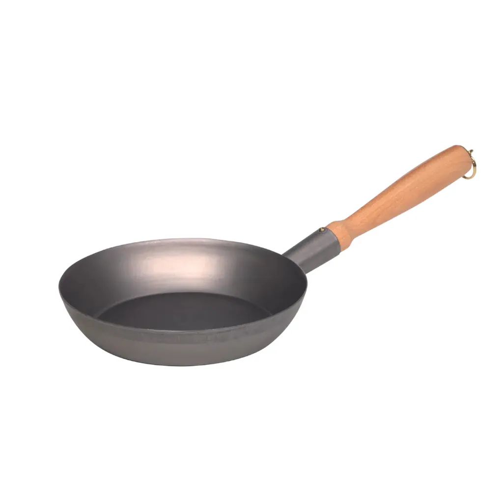 RIESS 0564-123 Iron woodworker's pan Ø 24 cm with wooden handle / iron pan