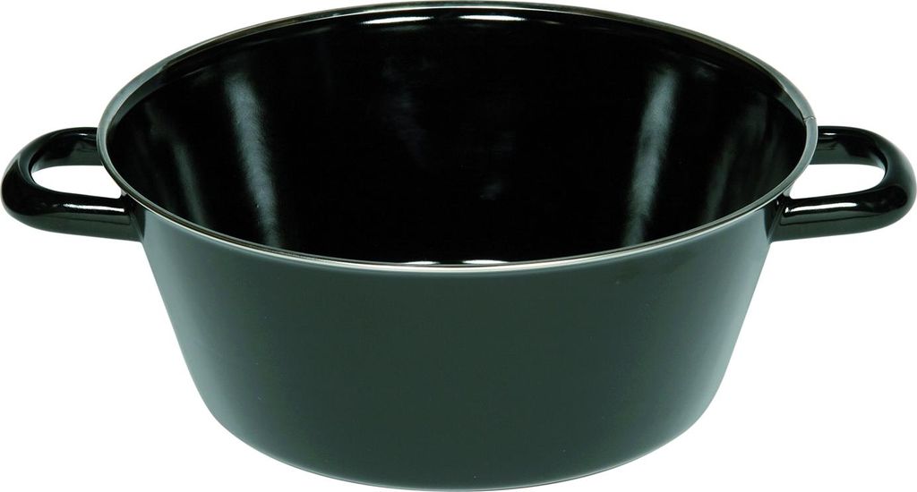 Riess Classic Enamel Lard Pan, Semi-Deep, 26cm, Height: 10.2cm
