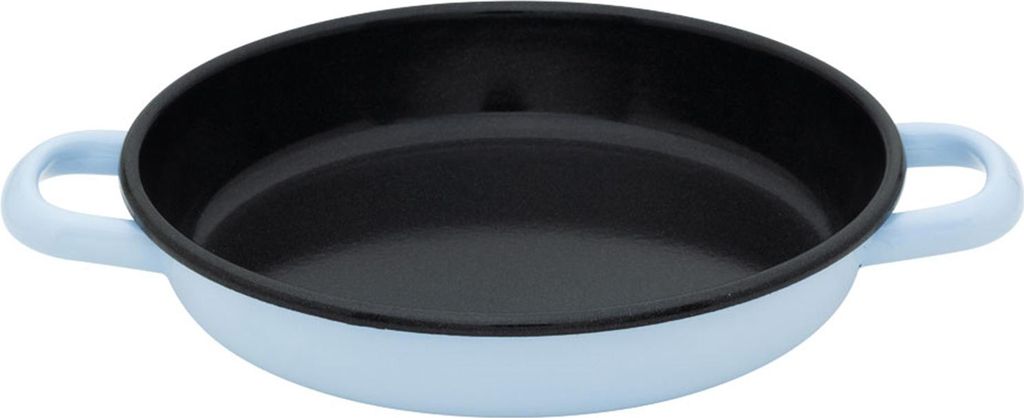 Riess Enamel Egg Serving Pan Ø 22 cm Baking Enamel Blue