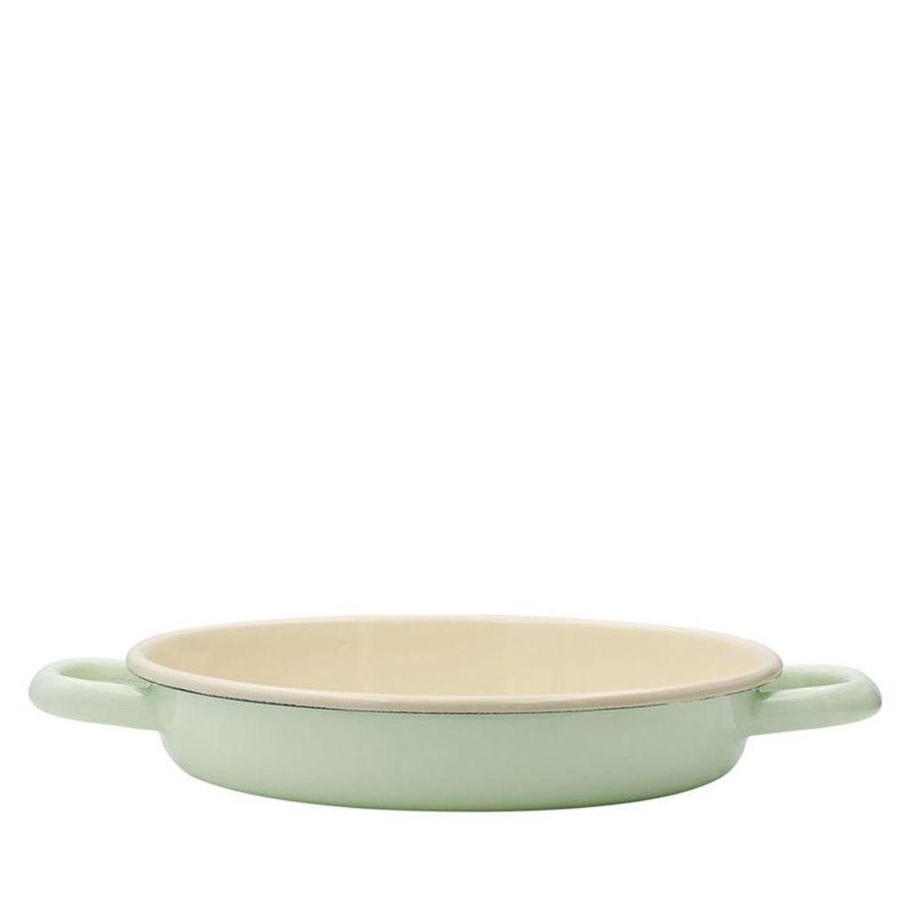 Riess Enamel Egg Serving Pan Ø 22 cm Nile Green Pastel