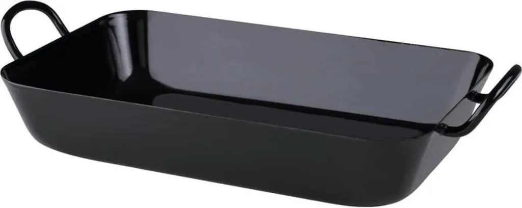 Riess Grandma's Frying Pan 45/26cm made of enamel in black enamel