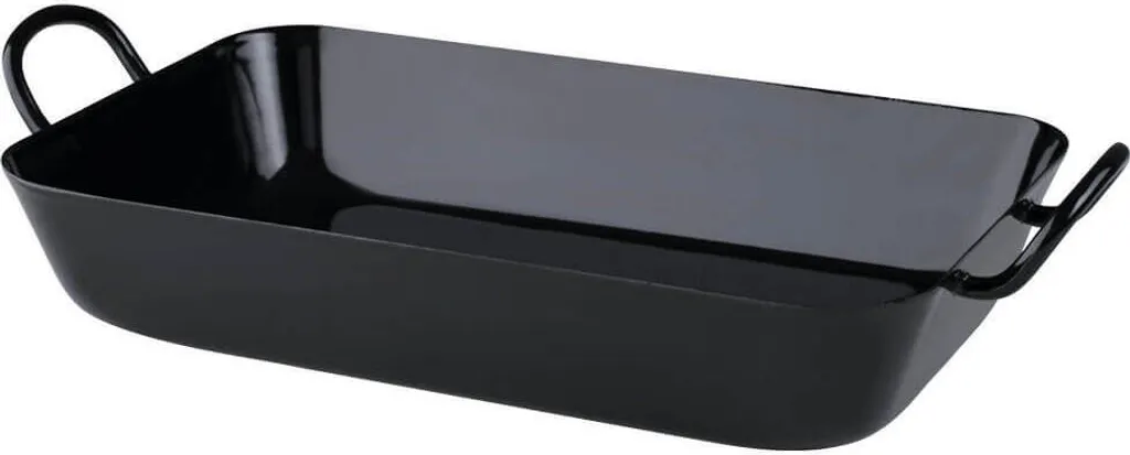 Riess Grandma's Frying Pan 50/28cm Enamel Frying/Baking Dish Black