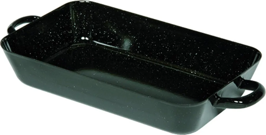 Riess Professional Frying Pan 29x18x5cm Enamel Black
