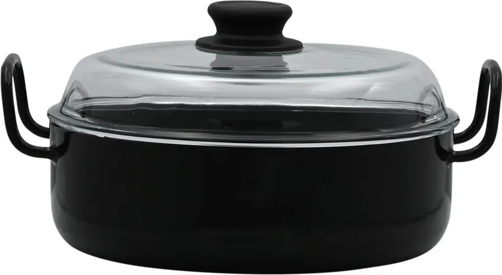 RIESS Grandma's braising pan Ø24cm with glass lid, black