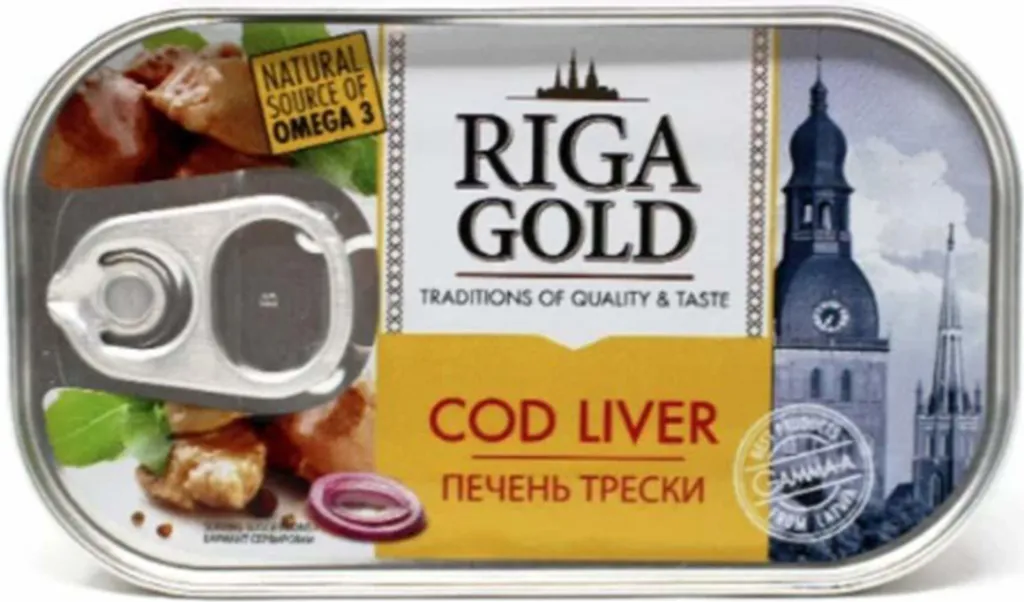 Riga Gold cod liver 121g Rügenfisch Pechen Treski Omega 3 cod liver