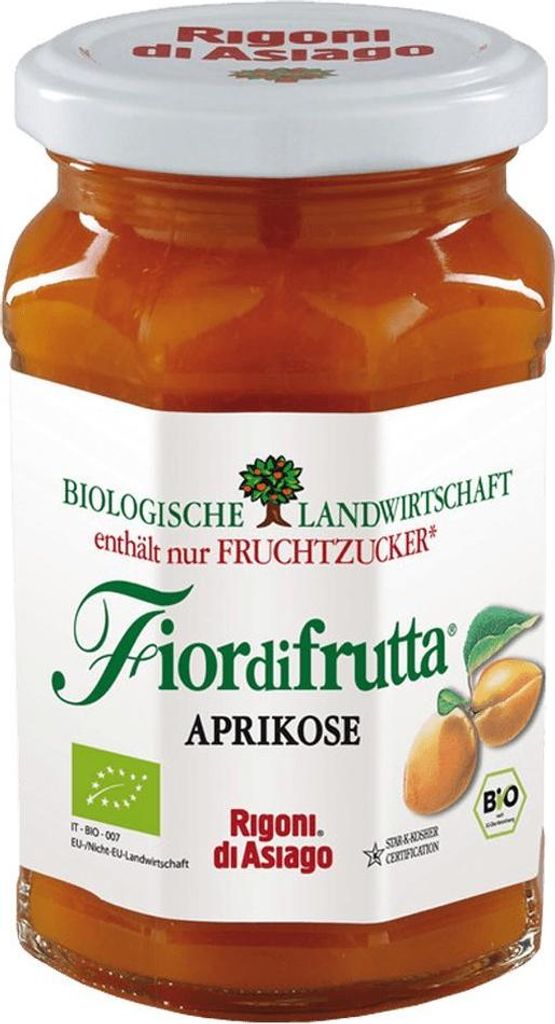 Rigoni di Asiago - Fiordifrutta Apricot Spread - 250 g - 6 Pack