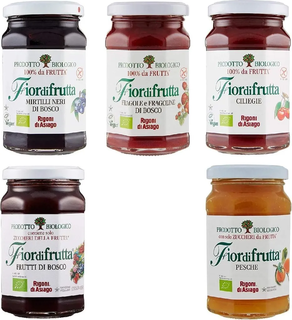 Rigoni di Asiago Fiordifrutta test pack Italian jam jam 5X 250g