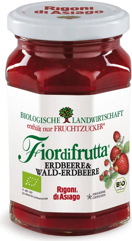 Rigoni di Asiago Strawberry and Wild Strawberry Fruit Spread 250g