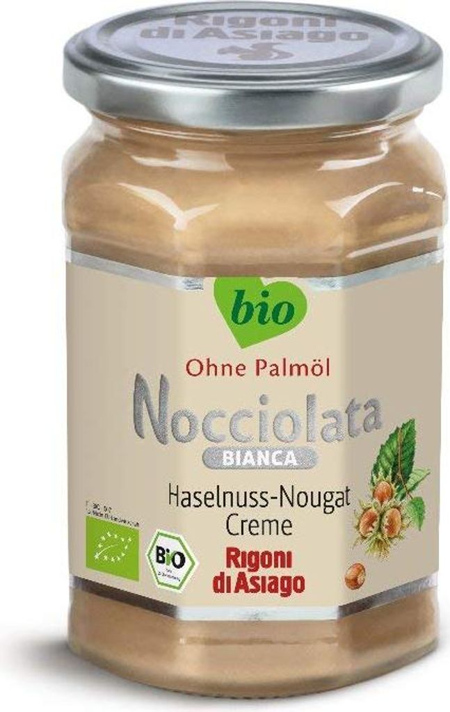 Rigoni di Asiago - Nocciolata Bianca - 6 x 270g | Hazelnut Nougat Cream | Hazelnut Cream without Palm Oil | Hazelnut Nougat Cream without Palm Oil | Spread 1620g