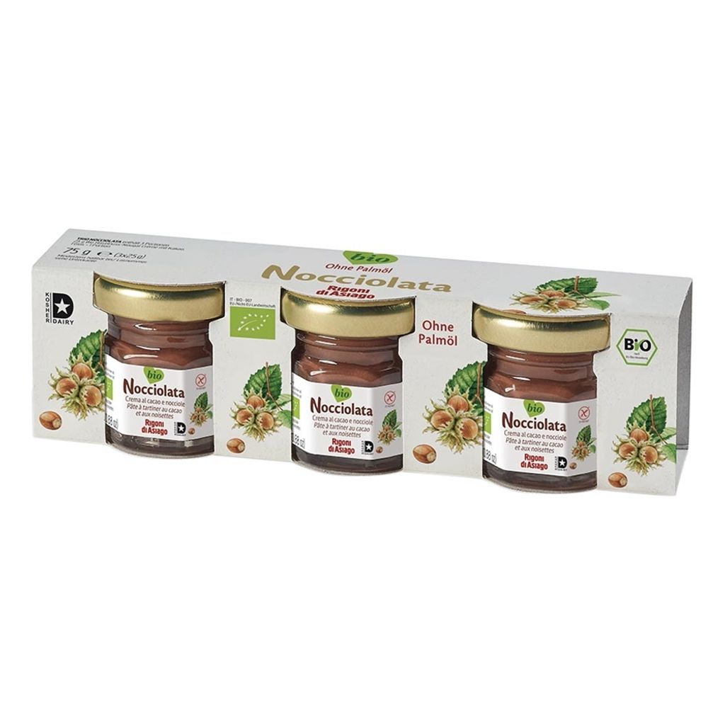 Rigoni di Asiago Nocciolata Crema Trio Pack (3 portion jars 25g each)