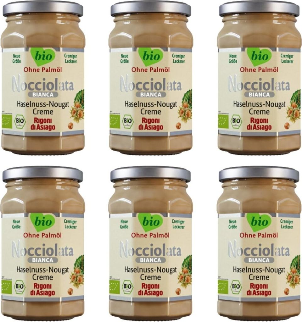 Rigoni di Asiago Nocciolata - white chocolate, hazelnut cream (6 x 250g)