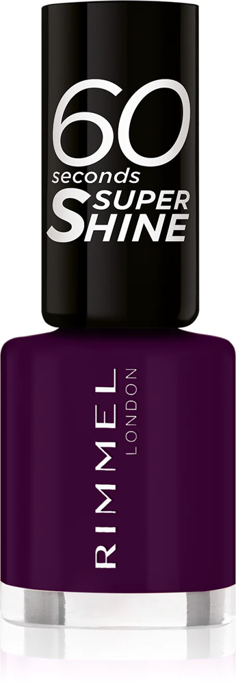 Rimmel 60 Seconds Super Shine Nail Polish Farbton 345 Black Cherries 8 ml