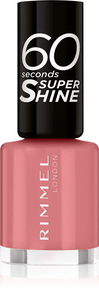 Rimmel 60 Seconds Super Shine Nail Polish Farbton 235 Preppy In Pink 8 ml