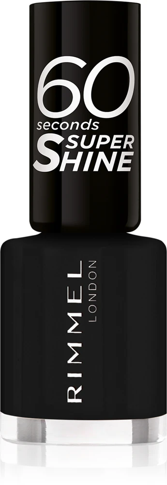 Rimmel 60 Seconds Super Shine Nail Polish Farbton 900 Black 8 ml