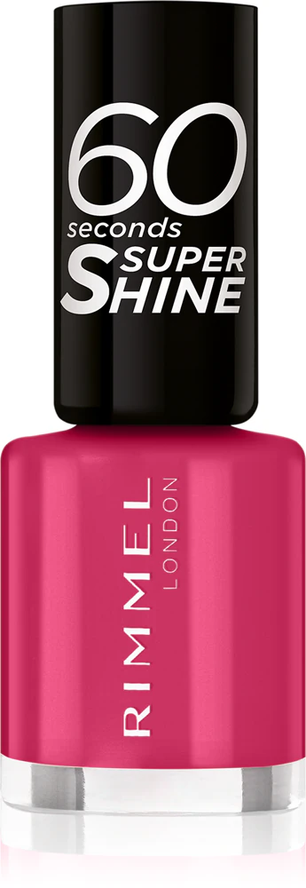 Rimmel 60 Seconds Super Shine Nail Polish Farbton 323 Funtime Fuchsia 8 ml