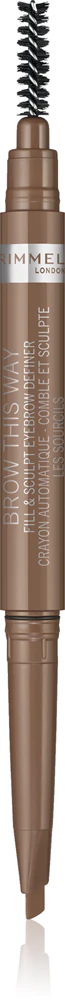 Rimmel Brow This Way eyebrow pencil with 2 in 1 brush Farbton 001 Blonde 0,25 g