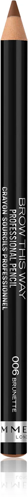 Rimmel Brow This Way eyebrow pencil with brush Farbton 006 Brunette 1,4 g