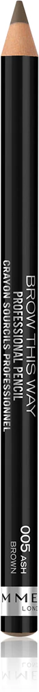 Rimmel Brow This Way eyebrow pencil with brush Farbton 005 Ash Brown 1,4 g