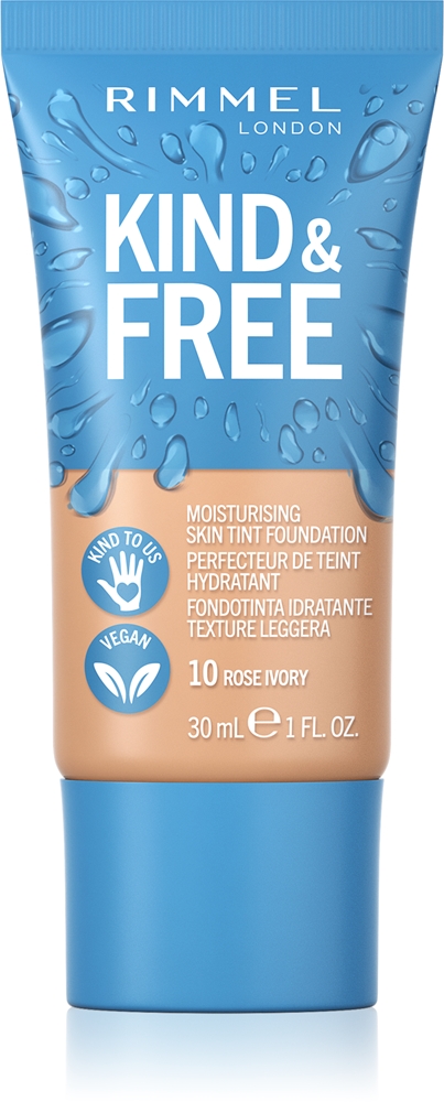 Rimmel Kind & Free light moisturizing make-up Farbton 10 Rose Ivory 30 ml
