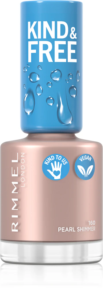 Rimmel Kind & Free nail polish Farbton 160 Pearl Shimmer 8 ml