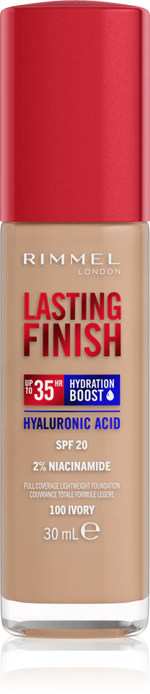 Rimmel Lasting Finish 35H Hydration Boost Hydrating Make Up SPF 20 Farbton 100 Ivory 30 ml