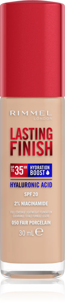 Rimmel Lasting Finish 35H Hydration Boost Hydrating Make Up SPF 20 Farbton 050 Fair Porcelain 30 ml