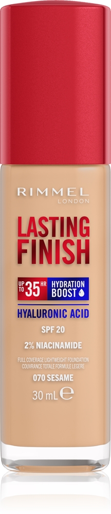 Rimmel Lasting Finish 35H Hydration Boost Hydrating Make Up SPF 20 Farbton 070 Sesame 30 ml