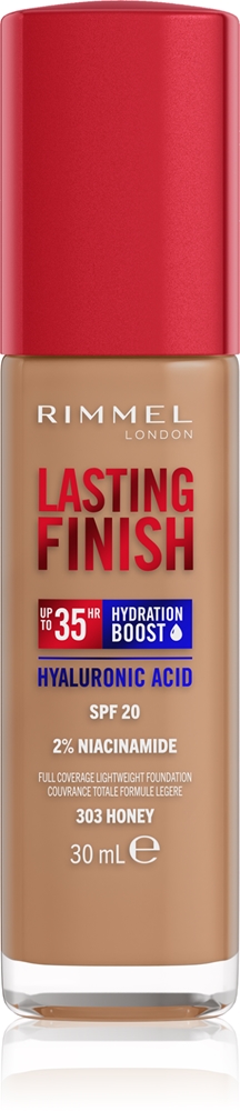 Rimmel Lasting Finish 35H Hydration Boost Hydrating Make Up SPF 20 Farbton 303 Honey 30 ml