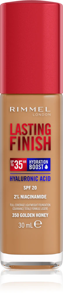 Rimmel Lasting Finish 35H Hydration Boost Hydrating Make Up SPF 20 Farbton 350 Golden Honey 30 ml