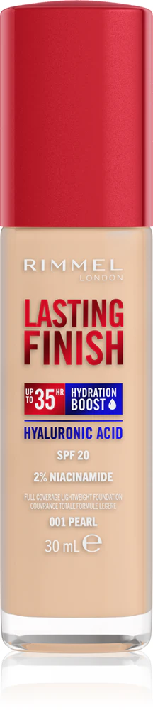 Rimmel Lasting Finish 35H Hydration Boost Hydrating Make Up SPF 20 Farbton 001 Pearl 30 ml