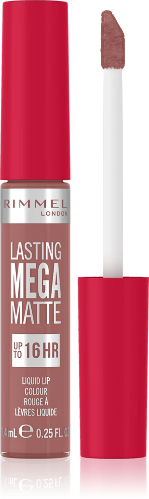 Rimmel Lasting Mega Matte Lightweight Matte Liquid Lipstick 16 Hours Farbton Strapless 7,4 ml