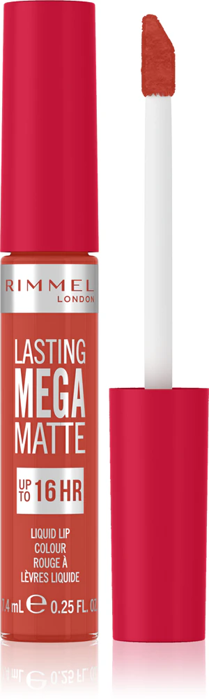 Rimmel Lasting Mega Matte Lightweight Matte Liquid Lipstick 16 Hours Farbton Scarlet Flames 7,4 ml