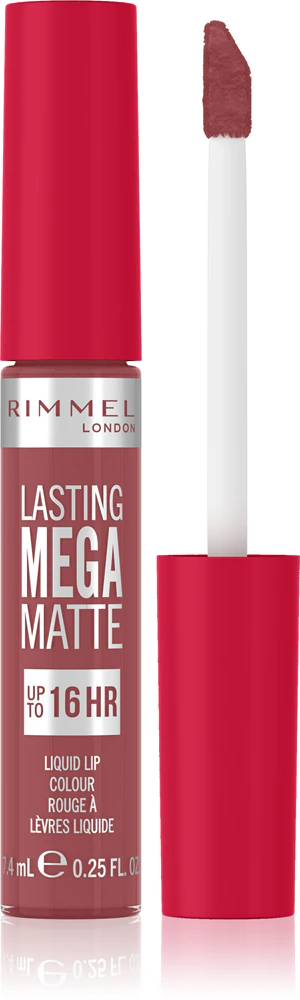 Rimmel Lasting Mega Matte Lightweight Matte Liquid Lipstick 16 Hours Farbton Rose & Shine 7,4 ml