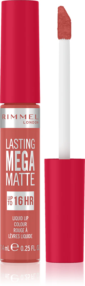Rimmel Lasting Mega Matte Lightweight Matte Liquid Lipstick 16 Hours Farbton Coral Sass 7,4 ml