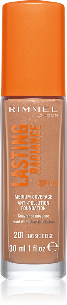 Rimmel Lasting Radiance Refreshing Makeup SPF 25 Farbton 201 Classic Beige 30 ml