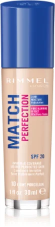Rimmel Match Perfection Liquid Make-Up SPF 20 Farbton 010 Ligh Porcelain 30 ml