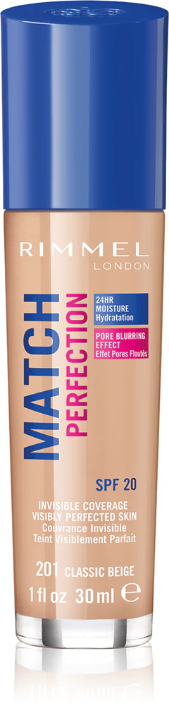 Rimmel Match Perfection Liquid Make-Up SPF 20 Farbton 201 Classic Beige 30 ml