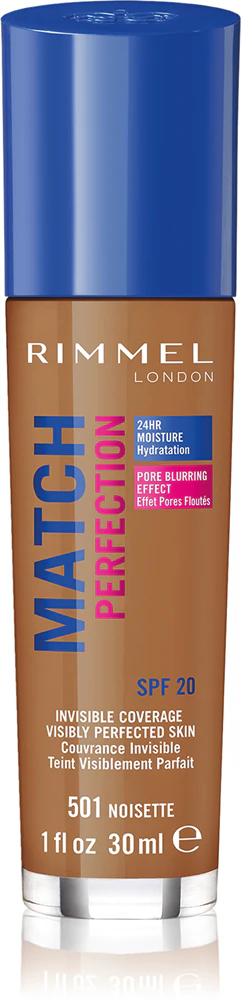 Rimmel Match Perfection Liquid Make-Up SPF 20 Farbton 501 Noisette 30 ml