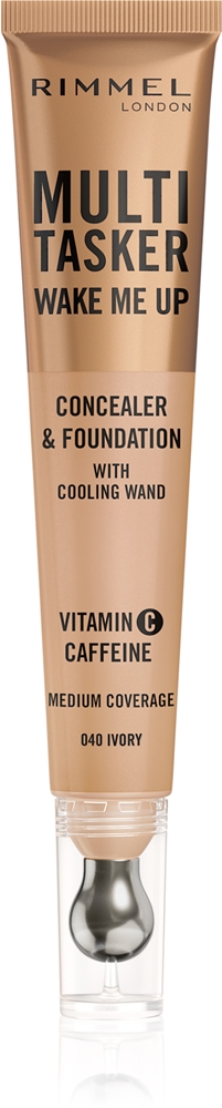 Rimmel Multi-Tasker Wake Me Up makeup and corrector for facial skin rejuvenation Farbton 40 Ivory 20 ml