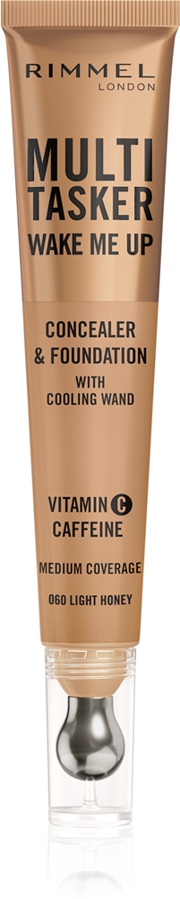 Rimmel Multi-Tasker Wake Me Up makeup and corrector for facial skin rejuvenation Farbton 60 Light Honey 20 ml