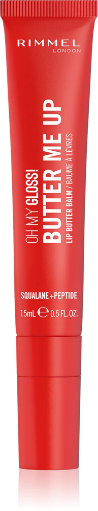 Rimmel Oh My Gloss! Butter Me Up Moisturizing Lip Balm Farbton 004 Red Velvet 15 ml