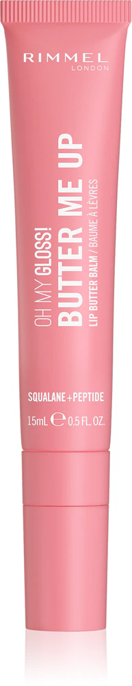 Rimmel Oh My Gloss! Butter Me Up Moisturizing Lip Balm Farbton 002 Bubble Gum 15 ml