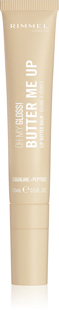 Rimmel Oh My Gloss! Butter Me Up Moisturizing Lip Balm Farbton 000 Vanilla Frost 15 ml