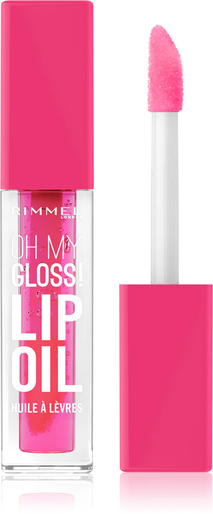 Rimmel Oh My Gloss! Lip Oil Lip oil with moisturizing effect Farbton 003 Berry Pink 4,5 ml