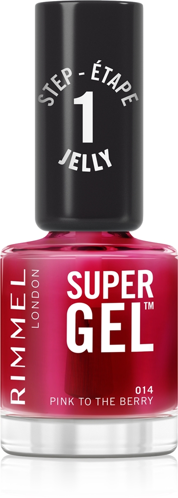 Rimmel Super Gel Gel Polish for Fingernails - no UV/LED lamp required Farbton 014 Pink To The Berry 12 ml