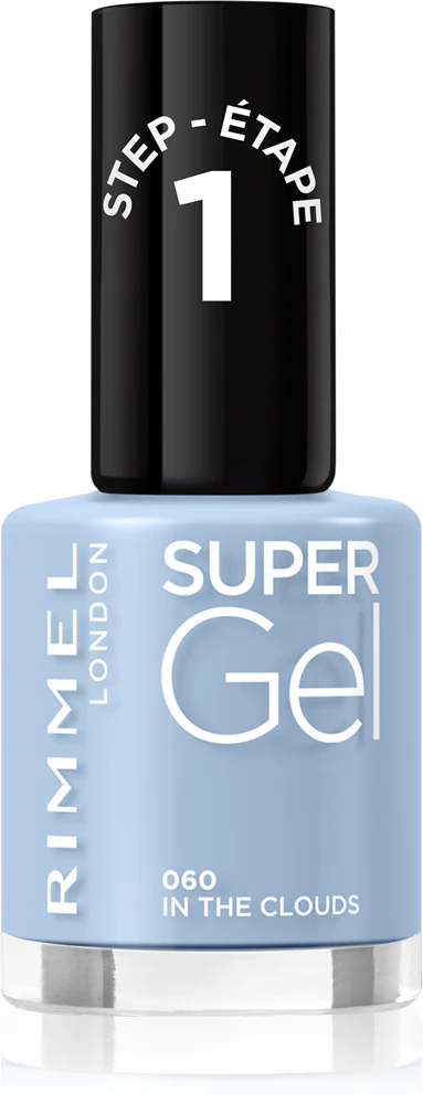Rimmel Super Gel gel polish for fingernails - no UV/LED lamp required Farbton 060 In The Clouds 12 ml
