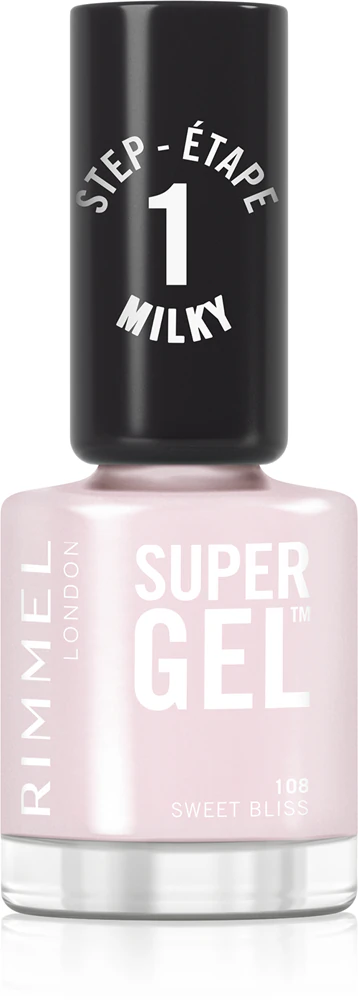 Rimmel Super Gel Gel Polish for Fingernails - no UV/LED lamp required Farbton 108 Sweet Bliss 12 ml