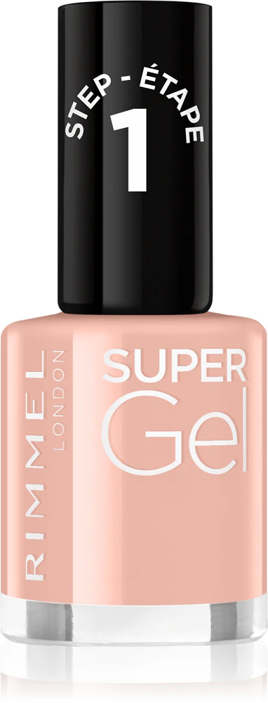 Rimmel Super Gel gel polish for fingernails - no UV/LED lamp required Farbton 008 Girl Group Blush 12 ml
