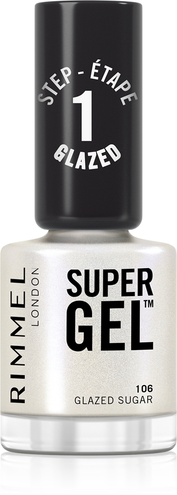 Rimmel Super Gel Gel Polish for Fingernails - no UV/LED lamp required Farbton 106 Glazed Sugar 12 ml