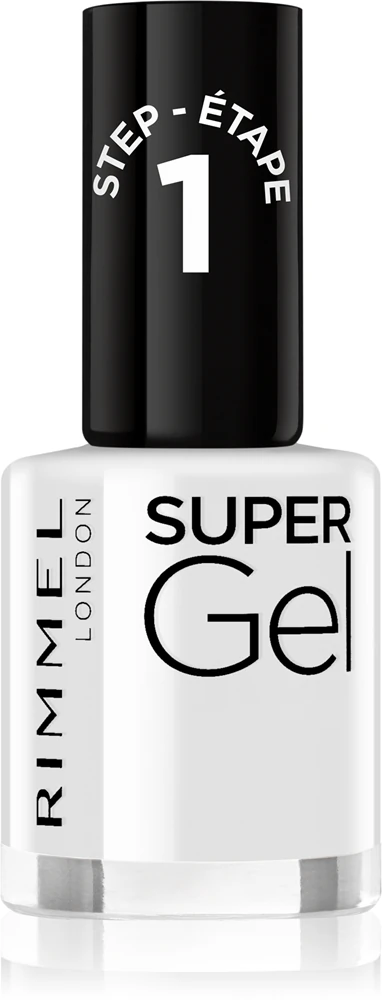 Rimmel Super Gel gel polish for fingernails - no UV/LED lamp required Farbton 001 Basic B 12 ml